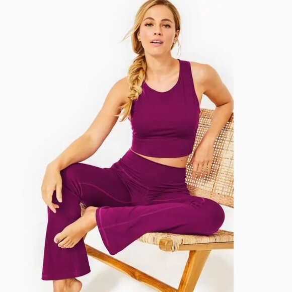 Lilly Pulitzer UPF 50+ Luxletic 31.5" Carpe Vita Flare Legging NWT - Picture 4 of 8